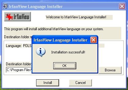 Instalacja spolszczenia Irfanview.
