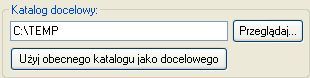 Docelowy folder